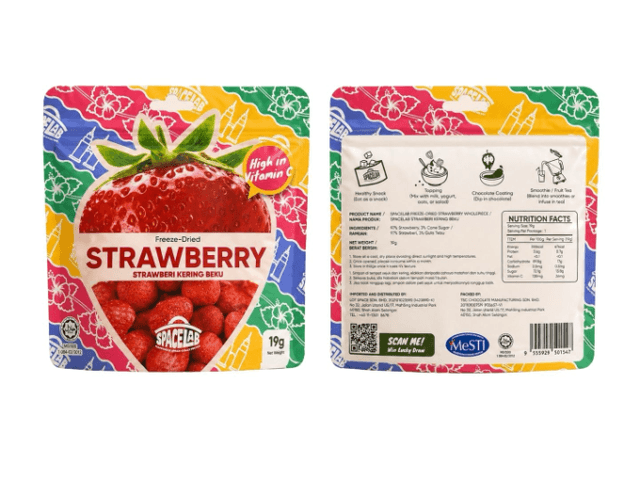 Batik Series freeze-dried strawberry pack