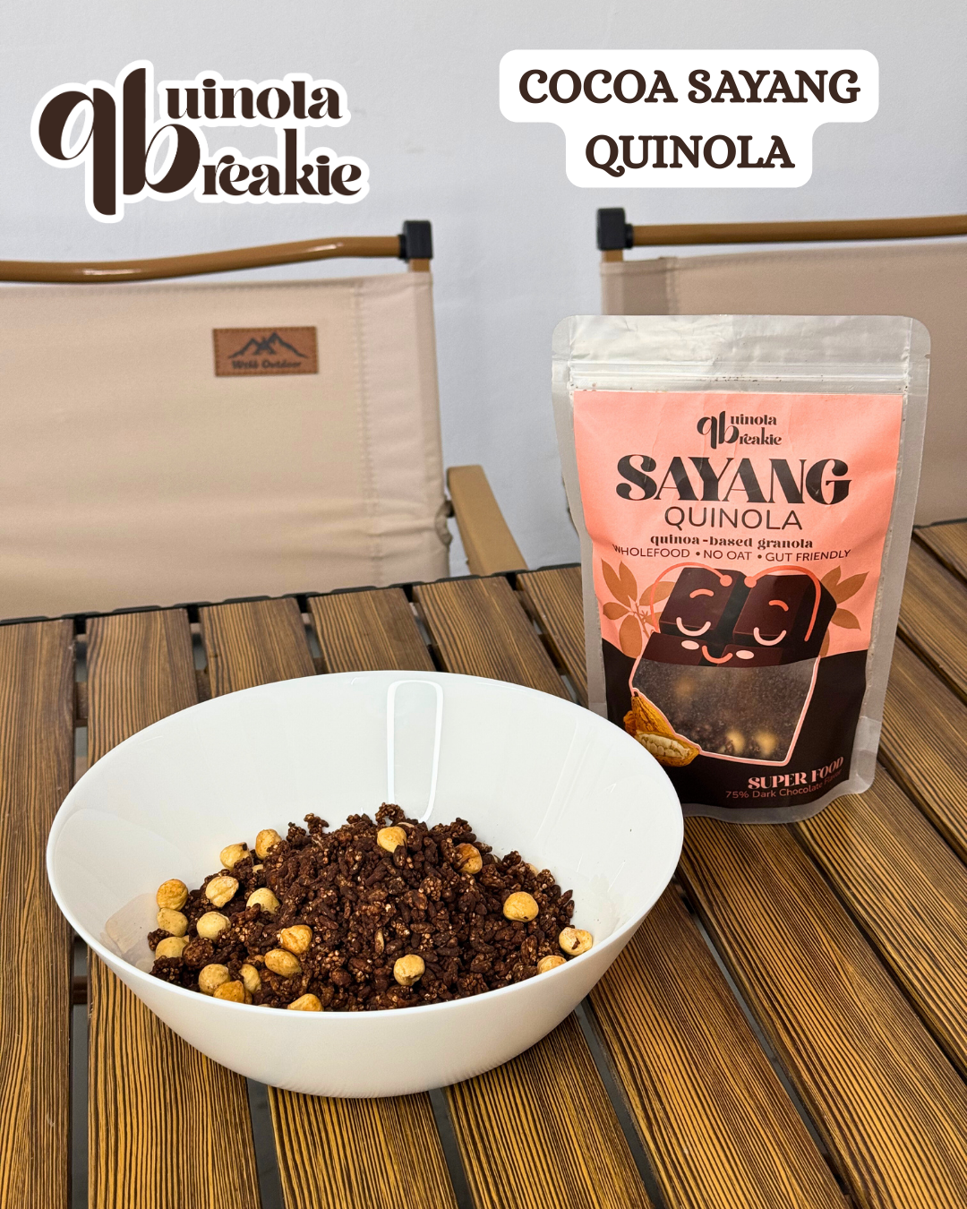 (Mix n Match) QB Quinoa Breakie | Quinoa-based Granola  | Kopi Wake Up | Cocoa Sayang | Cendol Chill | No Oats | Low-GI