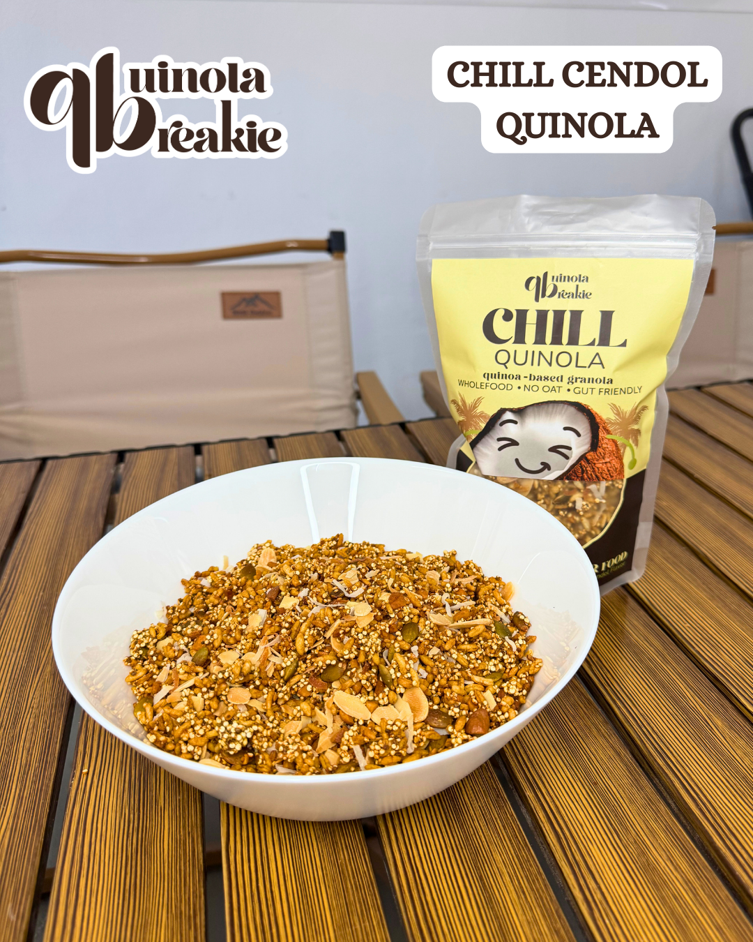 (Mix n Match) QB Quinoa Breakie | Quinoa-based Granola  | Kopi Wake Up | Cocoa Sayang | Cendol Chill | No Oats | Low-GI