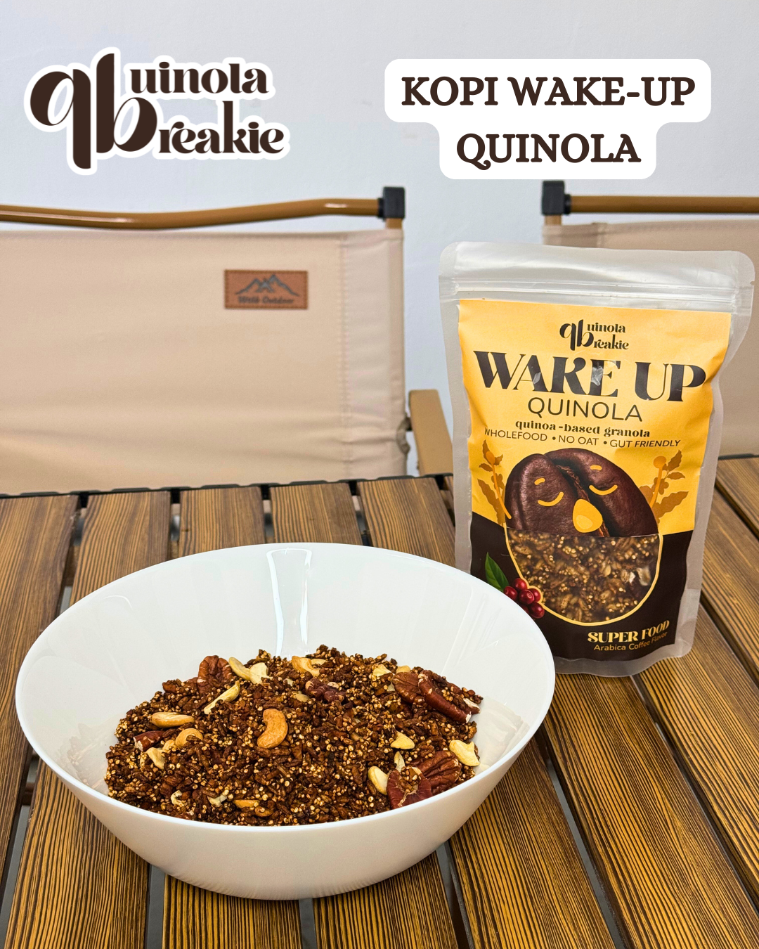 (Mix n Match) QB Quinoa Breakie | Quinoa-based Granola  | Kopi Wake Up | Cocoa Sayang | Cendol Chill | No Oats | Low-GI