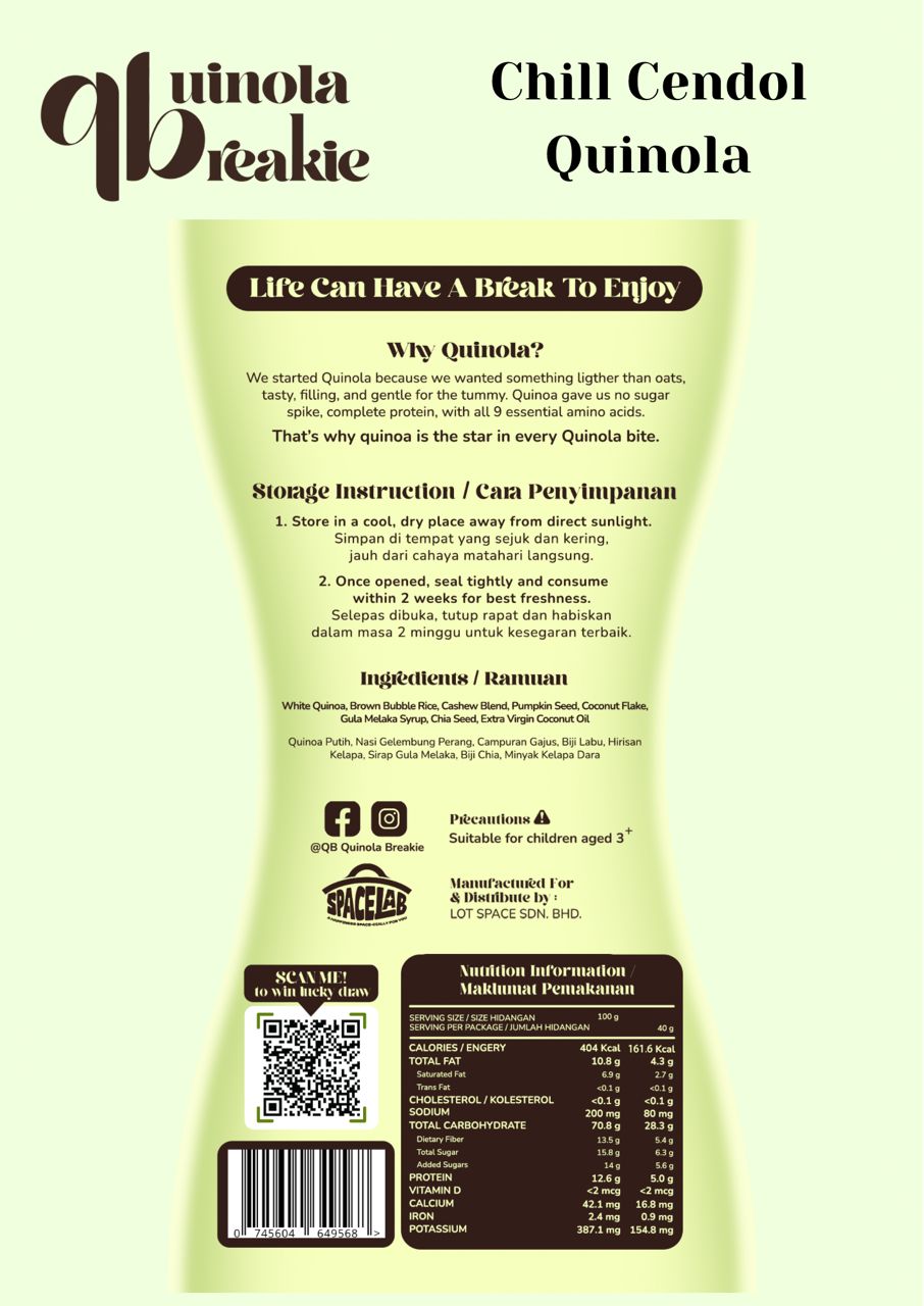 QB Quinoa Breakie | Cendol Chill 250g