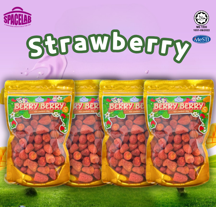 Space Lab Freeze Dried Wholepiece Strawberry 70g & 90g